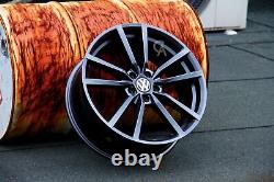X4 VW Golf MK7 MK. 5 MK8 18 Gun Metal Pretoria Style Alloy Wheels 13-23