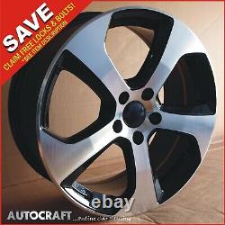 17 Gti Style Alloy Whoels Tyres Convient Vw Golf / Caddy / Transporteur T4