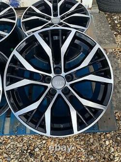 17 Santiago Style Alliage Roues Seulement Noir/diamond Couper Pour S'adapter Audi A1 Tous Les Modèles