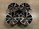 17 X4 Vw Polo Estoril Style Jantes En Alliage Noires Brillantes Usinées Vw Polo 5x100
