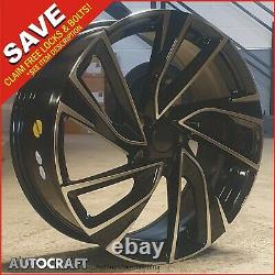 18 Adelaide Style Alloy Whoels + Tyres Vw Golf / Caddy / Transporteur T4