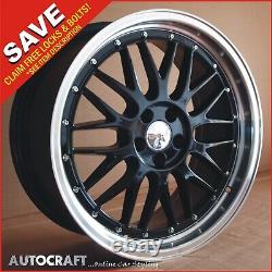 18 Dare LM Bp Bbs Style Alloy Wheels Tyres Vw Golf / Caddy / Transporteur T4