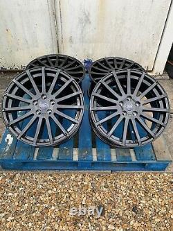 18 Ford Rs Style Alloy Wheels Only Gloss Black Pour S’adapter À Tous Les Ford Transit Connect