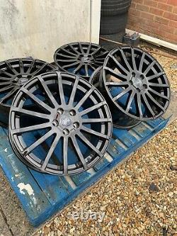 18 Ford Rs Style Alloy Wheels Only Gloss Black Pour S’adapter À Tous Les Ford Transit Connect