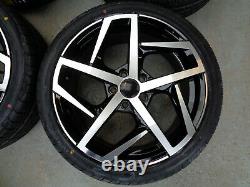 18 Golf Dallas Style Alloy Wheels+tyres Fits Vw Golf Mk5 Mk6 Mk7 (x4)