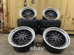 18 Jantes en Alliage Style BBS LM S3 X4 + Pneus Compatible avec AUDI A3 A4 LEON CUPRA