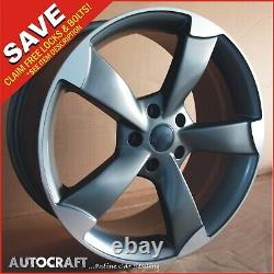 18 Rotor Gp Style Alloy Whoels Tyres Convient Audi A3 A4 A6 Tt Pcd 5x112
