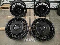 18 Roues en Alliage Style AERO Golf R VW Golf Caddy Seat Noir 5x112 NEUVES