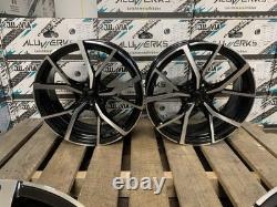 18 Roues en alliage noires polies au style RS3 S3 pour Audi A3 S3 A4 B5 B6 B7