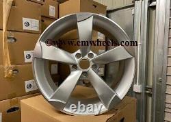 18 Ttrs Rotor Style Alliage Roues Argent Machined Audi A3 A4 A6 A8 5x112