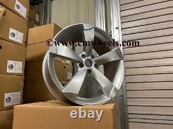 18 Ttrs Rotor Style Alliage Roues Argent Machined Audi A3 A4 A6 A8 Vw Golf