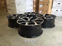 18 Vw Golf Clubsport Style Alliage Roues Gloss Noir Machined Mk5 6 7 Audi A3