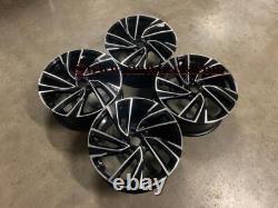 18 jantes en alliage Adelaide Style VW Golf noir brillant usiné MK5 6 7 Audi A3