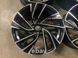 18 jantes en alliage Adelaide Style VW Golf noir brillant usiné MK5 6 7 Audi A3