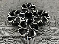 18 x4 Nouvelles Jantes en Alliage Audi Alba Style 2024 Noir Machiné Audi A3 A4 A6