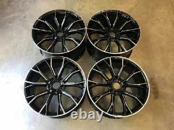 19 669m G30 Style Alloy Wheels Gloss Black Milled Spoke Bmw G30 G31 Série 5