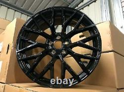 19 Audi R8 V10 Style Alloy Wheels Gloss Black Vw Golf Mk5 Mk6 Mk7 Mk7.5