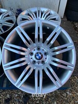 19 Bmw Spider Style Hyper Silver Alloy Wheels Seulement Pour S’adapter Bmw Série 5 E60 E61