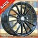 19 Jantes En Alliage Scottsdale Gb X4 Pneus Vw Golf / Caddy
