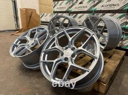 19 JANTES EN ALUMINIUM ARGENT BMW XT2 STYLE COMPÉTITION DÉCALÉES 5x120 CONCAVE