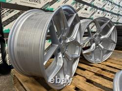 19 JANTES EN ALUMINIUM ARGENT BMW XT2 STYLE COMPÉTITION DÉCALÉES 5x120 CONCAVE