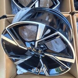 19 JANTES EN ALUMINIUM Jeu de 5X112 Noires Dcut RS Compatible Audi A4 A5 A6 A7 RS6 RS7 STYLE