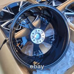 19 JANTES EN ALUMINIUM Jeu de 5X112 Noires Dcut RS Compatible Audi A4 A5 A6 A7 RS6 RS7 STYLE