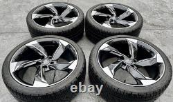 19 JANTES EN ALUMINIUM STYLE BRAS DE ROTOR AUDI 5x112 A7 S7 A6 S6 A5 S5 A4 S4 B8.5 9 NOIR