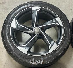 19 JANTES EN ALUMINIUM STYLE BRAS DE ROTOR AUDI 5x112 A7 S7 A6 S6 A5 S5 A4 S4 B8.5 9 NOIR