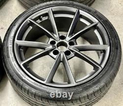 19 JANTES EN ALUMINIUM STYLE V SPOKE AUDI 5x112 A4 S4 A5 S5 A6 S6 ÉDITION NOIRE GRIS