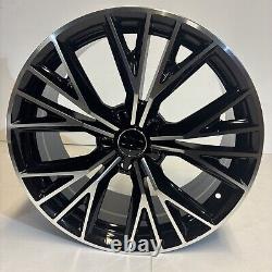 19 Jantes en Alliage Audi Style Noir Polies 5x112 ET45