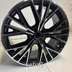 19 Jantes en Alliage Audi Style Noir Polies 5x112 ET45