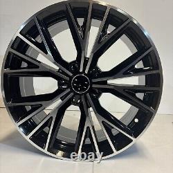 19 Jantes en Alliage Audi Style Noir Polies 5x112 ET45