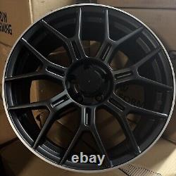 19 Jantes en Alliage Satiné Noir Style AMG Déportées 8/9J ET32/30