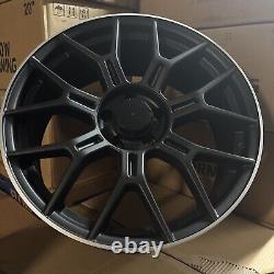 19 Jantes en Alliage Satiné Noir Style AMG Déportées 8/9J ET32/30