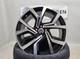 19 Jantes En Alliage Style Clubsport Vw Brescia, Polies Noires, Golf, T-roc, Mqb, Etc.