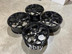 19 Jantes en alliage style RS6 2023 noires brillantes 5x112 pour Audi A3 A4 VW Golf MK6 MK7 MK8