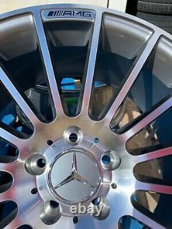 19 Mercedes C63 Multi-spoke Style Alloy Wheels Only G+p Mercedes Classe C W204