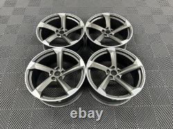 19 NOUVELLES JANTES EN ALUMINIUM STYLE RS5 AVANT 2025 Couleur Gun Metal Audi A3 A4 A6 Q3 5x112