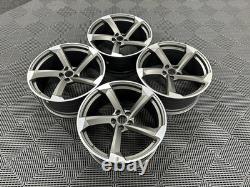 19 NOUVELLES JANTES EN ALUMINIUM STYLE RS5 AVANT 2025 Couleur Gun Metal Audi A3 A4 A6 Q3 5x112