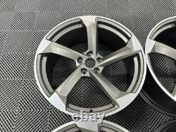 19 NOUVELLES JANTES EN ALUMINIUM STYLE RS5 AVANT 2025 Couleur Gun Metal Audi A3 A4 A6 Q3 5x112