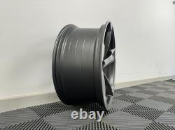 19 NOUVELLES JANTES EN ALUMINIUM STYLE RS5 AVANT 2025 Couleur Gun Metal Audi A3 A4 A6 Q3 5x112