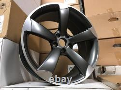 19 Nouvelles Jantes en Alliage Style TTRS DEEP CONCAVE Satin Gun Metal Audi A5 A6 A7 5x112