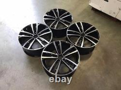 19 Roues en Alliage Style GTD Séville Noires Brillantes Poli OMI