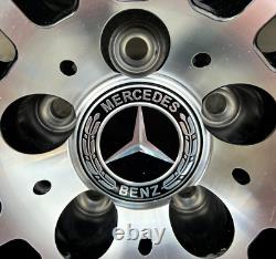 19 Roues en alliage de style turbine et pneus noirs polis en quinconce pour Mercedes Classe E