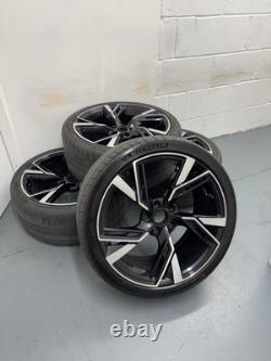 19 jantes alliage Audi RS6 2020 style noir brillant avec pneus Michelin pour Audi A3 S3 RS3