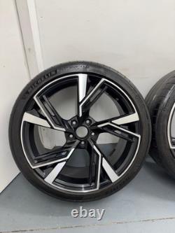 19 jantes alliage Audi RS6 2020 style noir brillant avec pneus Michelin pour Audi A3 S3 RS3