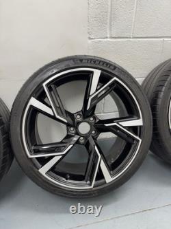 19 jantes alliage Audi RS6 2020 style noir brillant avec pneus Michelin pour Audi A3 S3 RS3