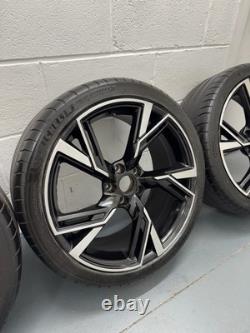 19 jantes alliage Audi RS6 2020 style noir brillant avec pneus Michelin pour Audi A3 S3 RS3