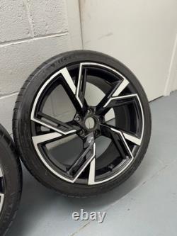 19 jantes alliage Audi RS6 2020 style noir brillant avec pneus Michelin pour Audi A3 S3 RS3